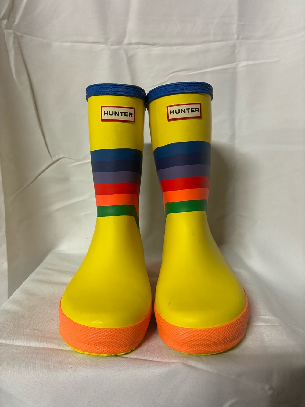 Hunter Kids First Classic Wiggle Rainbow Boots